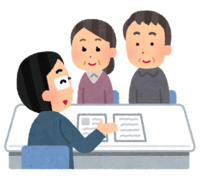 イラスト:相談をしている人