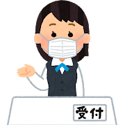 イラスト:受付の人