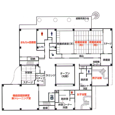 福祉センター　3階案内図