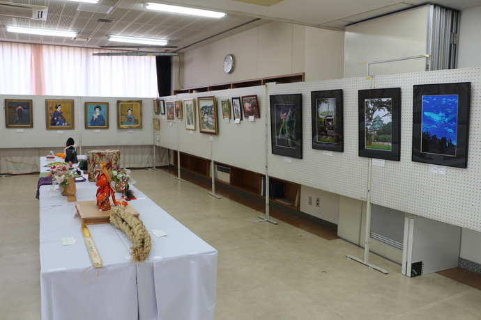 老連・女性の会・作品展示の様子
